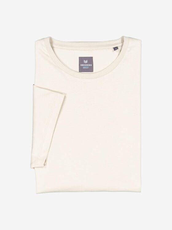 ENGBERS GERMANY Herren T-Shirt aus Pima Baumwolle Beige 37769