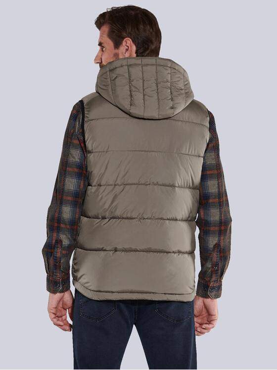 engbers Herren Steppweste mit abnehmbarer Kapuze Beige 35540