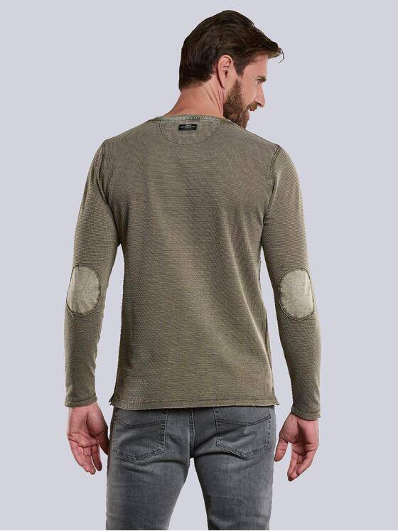 engbers Herren Langarm-Shirt strukturiert Braun 34165