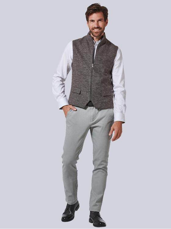 engbers Herren Sakko-Weste mit Zipper Braun 35496