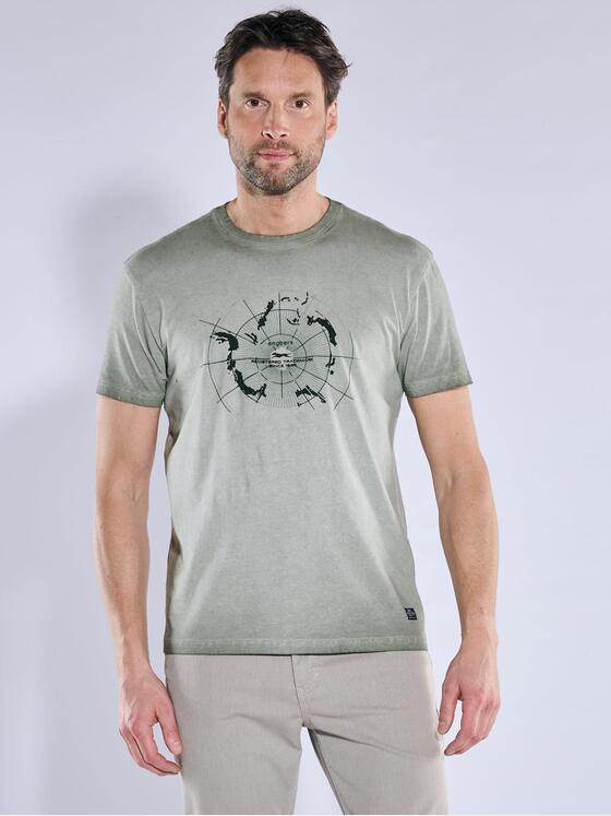 engbers Herren T-Shirt mit Print Gruen 38466