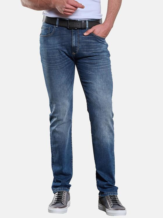 engbers Herren Super-Stretch Jeans Indigoblau 33121
