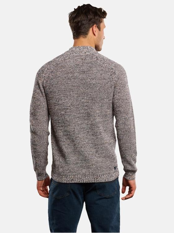 engbers Herren Pullover mit Troyerkragen Beige 33835
