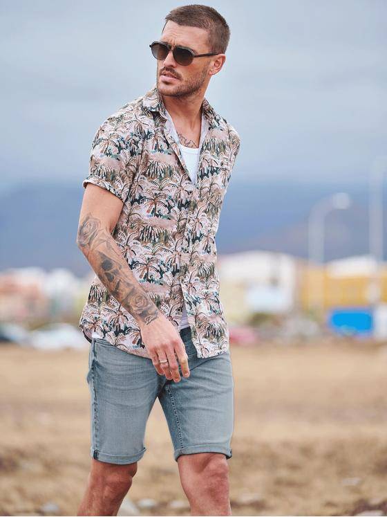 emilio adani Herren Bermuda regular Blau 34921