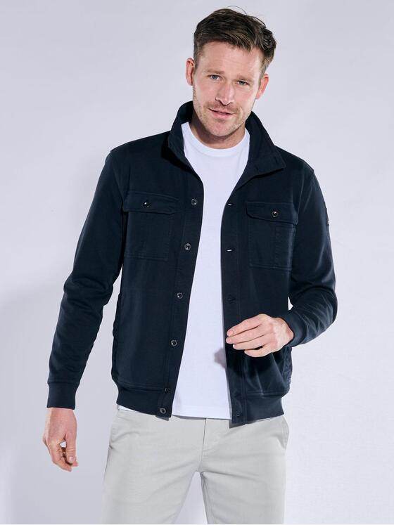 engbers Herren Sweatjacke regular Saphirblau 38306