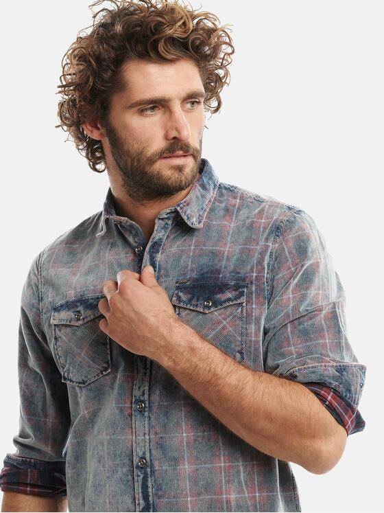 emilio adani Herren Karohemd Rot 30802