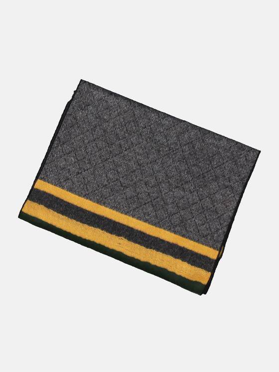 emilio adani Herren Hochwertiger Webschal mit Mustermix Grau 30445