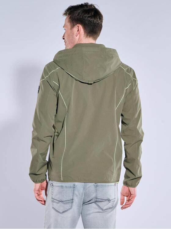 engbers Herren Übergangsjacke mit abnehmbarer Kapuze Khaki 38372