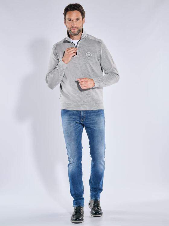 engbers Herren Sweatshirt strukturiert Hellgrau 39540