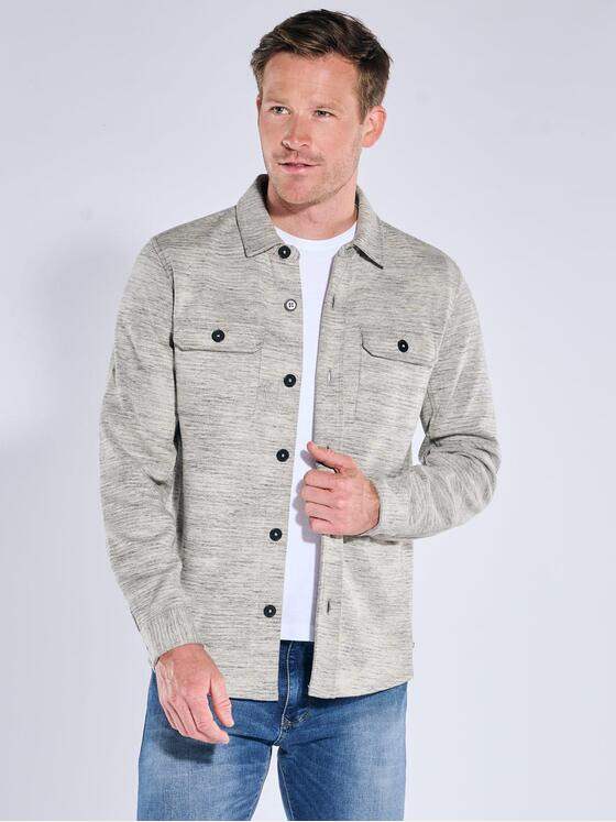 engbers Herren Overshirt strukturiert Braunbeige 39691