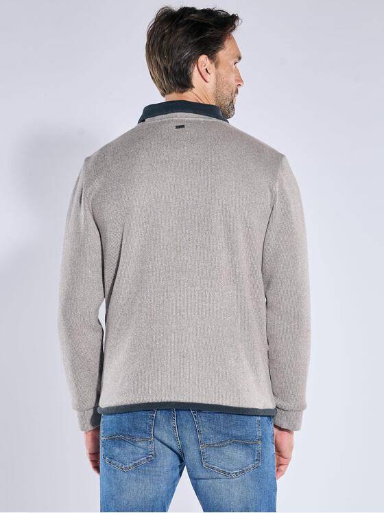 engbers Herren Sweatjacke meliert Braunbeige 39561