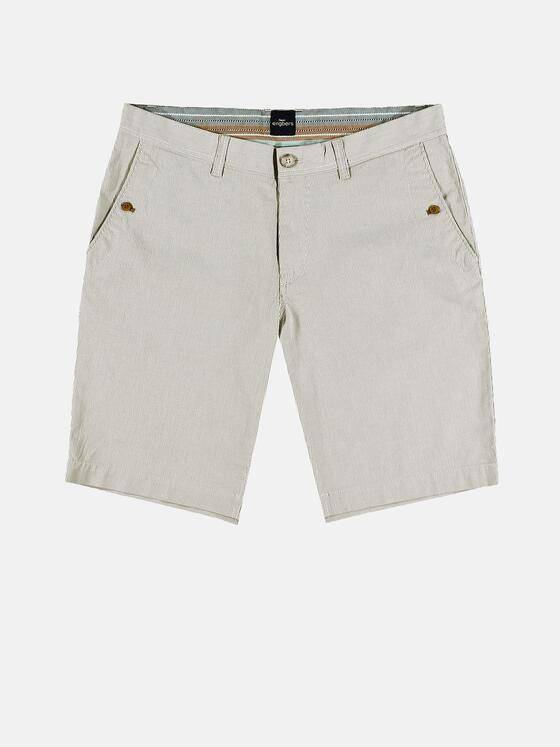 engbers Herren Chino-Shorts in Seersucker-Optik Beige 29822