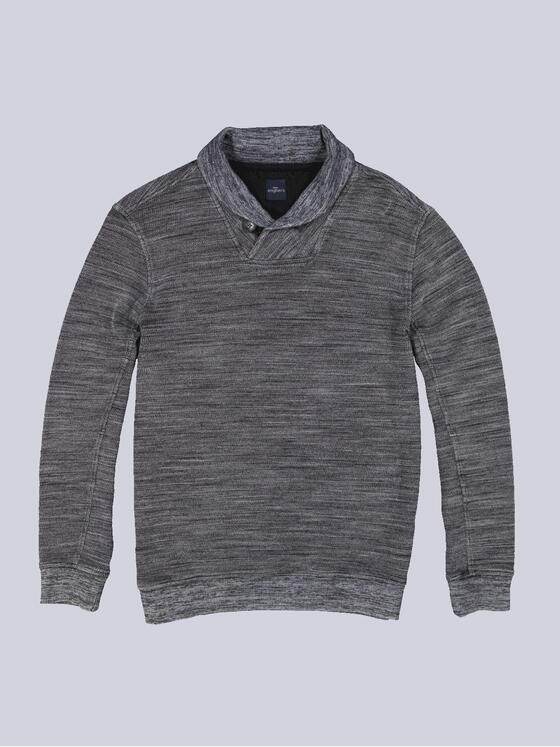 engbers Herren Sweatshirt mit Schalkragen Grau 35647
