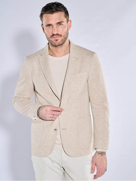 emilio adani Herren Freizeit-Sakko slim fit Beige 38419