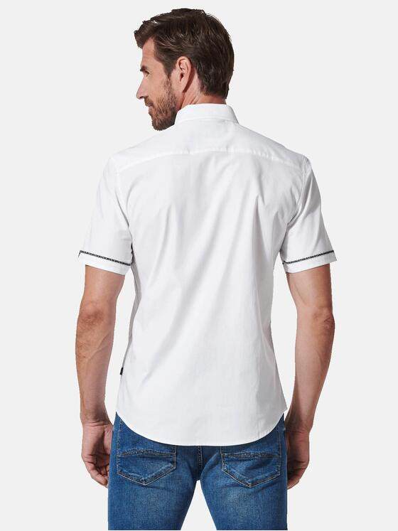 engbers Herren Kurzarm-Hemd uni Weiß 35145
