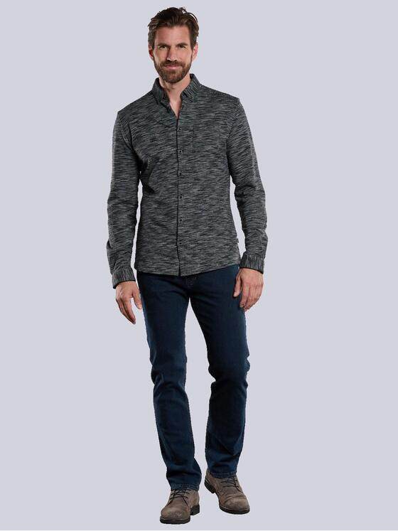engbers Herren Langarm-Hemd meliert Anthrazit 34153