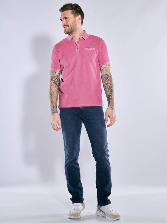 emilio adani Herren Polo-Shirt slim fit Violett 38630