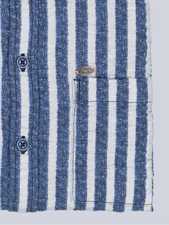 engbers Herren Kurzarm-Hemd gestreift Saphirblau 38698