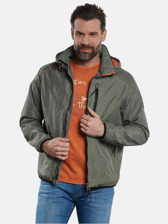 engbers Herren Outdoor-Jacke mit abnehmbarer Kapuze Khaki 32576