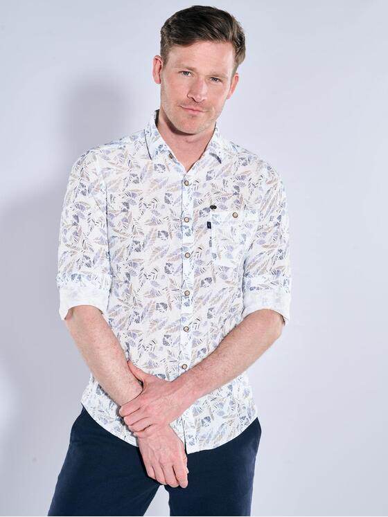 engbers Herren Langarm-Hemd gemustert Hellblau 38515