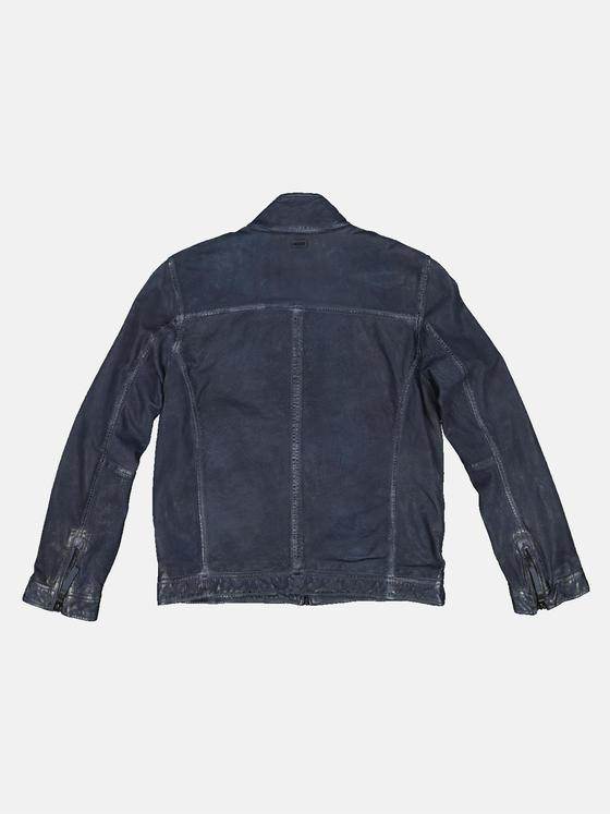 engbers Herren Lederjacke Saphirblau 33307