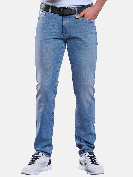 engbers Herren Jeans 5-Pocket Super-Stretch Hellblau 33221
