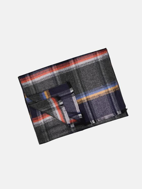 engbers Herren Schal kariert Grau 33897