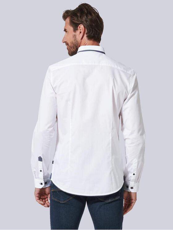 engbers Herren Langarm-Hemd uni Weiß 35324