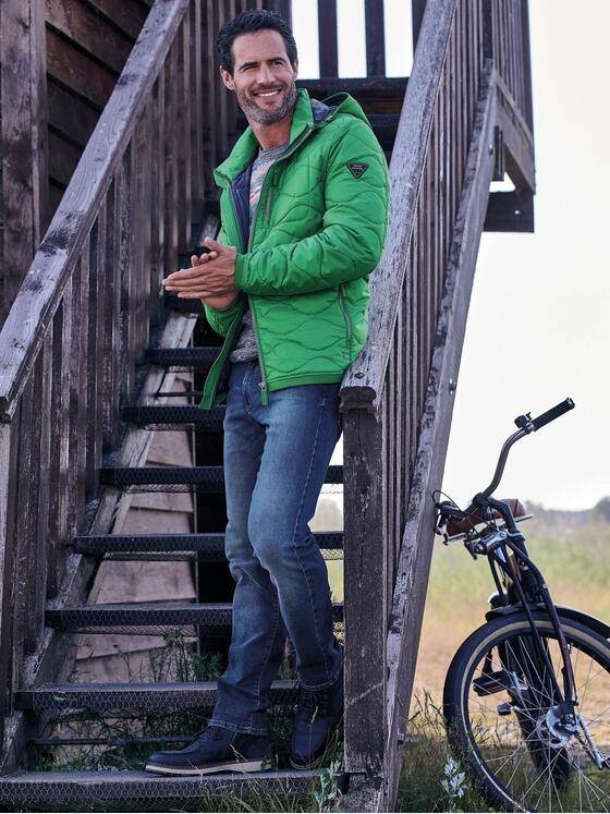 engbers Herren Auffällig gefärbte Steppjacke Grasgruen 30167