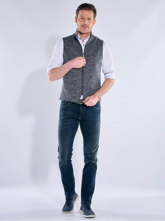 engbers Herren Sakko-Weste mit Zipper Indigoblau 40244