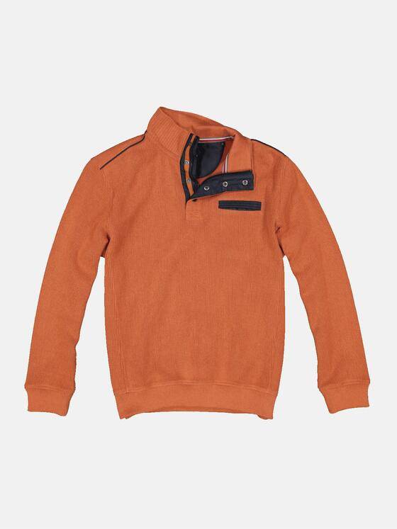 engbers Herren Sweatshirt Stehbund Dunkelorange 33749