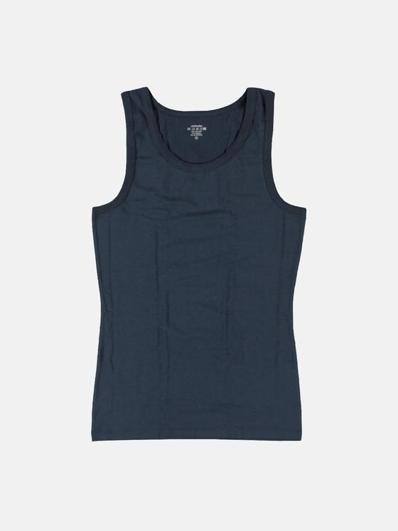 emilio adani Herren Tank-Top uni Blau 36236