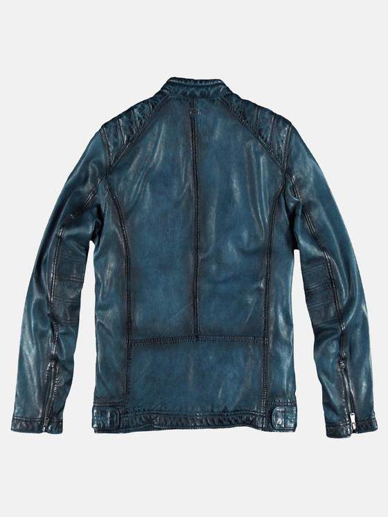 engbers Herren Lederjacke Türkis 29205