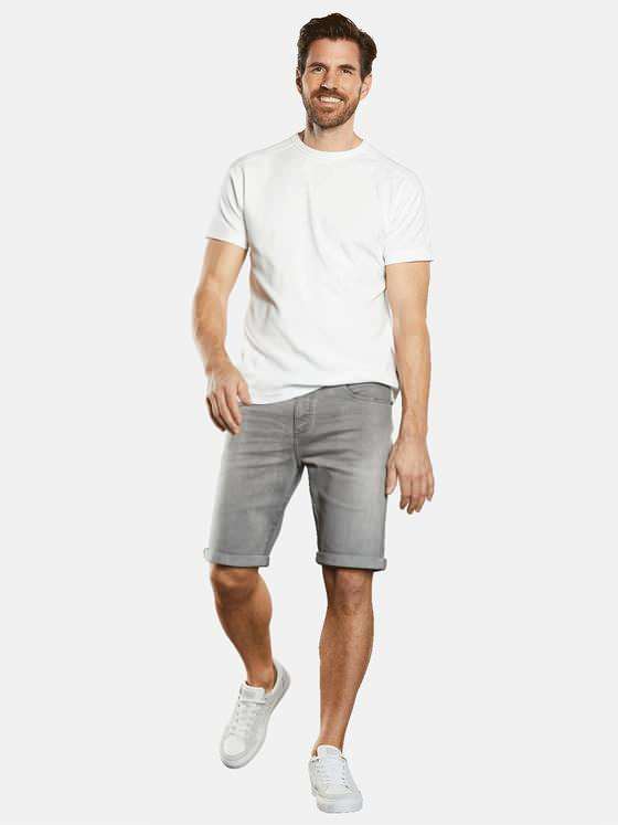 engbers Herren Bermuda Regular Grau 34648