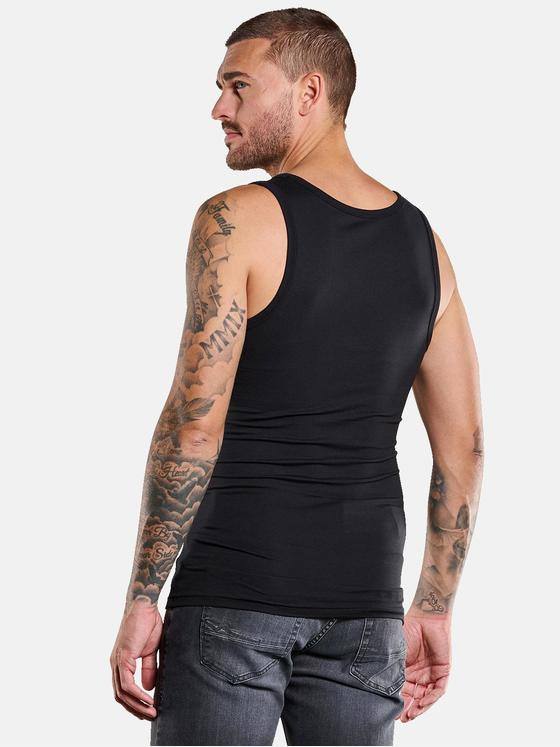 emilio adani Herren Tank Top Schwarz 32805