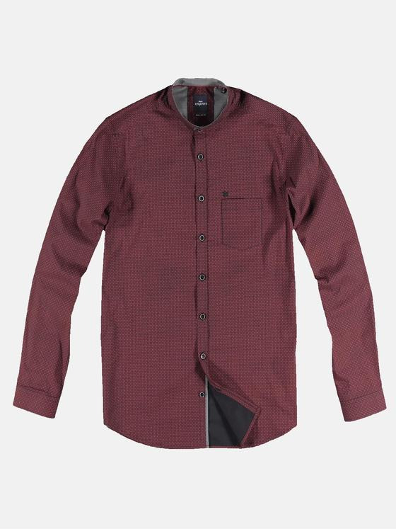 engbers Herren Comfort-Stretch-Hemd Karminrot 31275