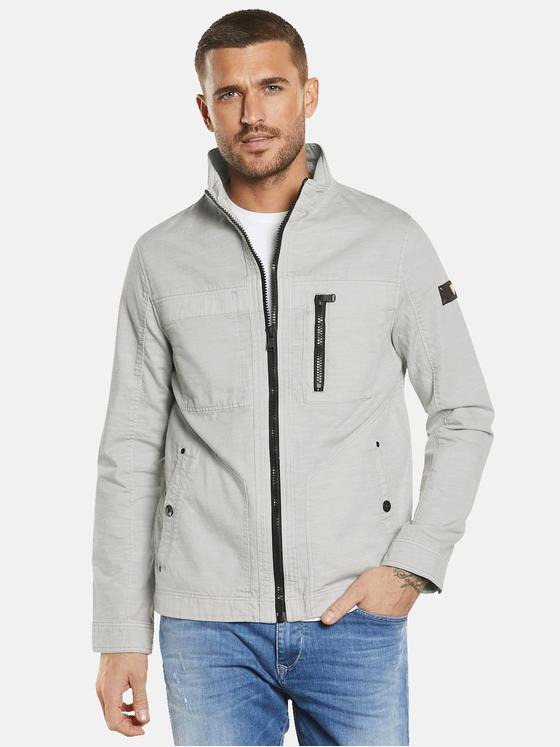 emilio adani Herren Übergangsjacke mit Leinenanteil Grau 34448