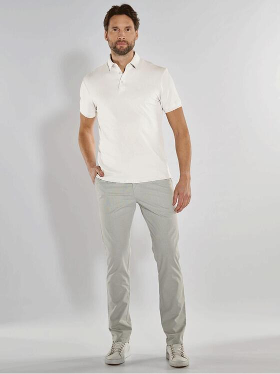 ENGBERS GERMANY Herren Polo-Shirt aus Pima Baumwolle Hellgrau 36835