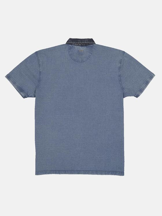 engbers Herren Polo-Shirt strukturiert Saphirblau 33143