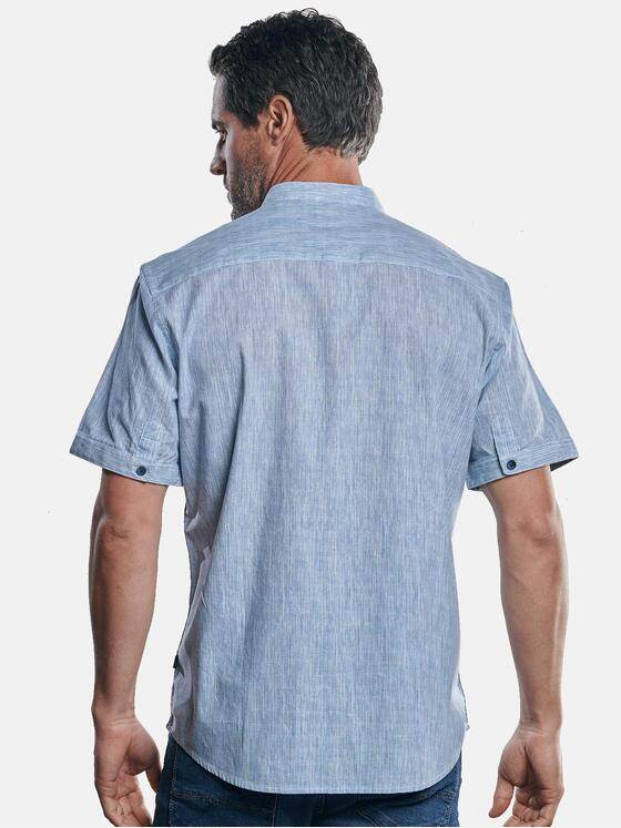 engbers Herren Hemd uni Himmelblau 30089