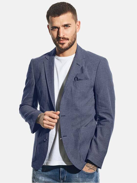 emilio adani Herren Freizeit-Sakko slim fit Blau 30643