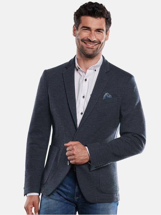 engbers Herren Sakko gemustert Saphirblau 31912