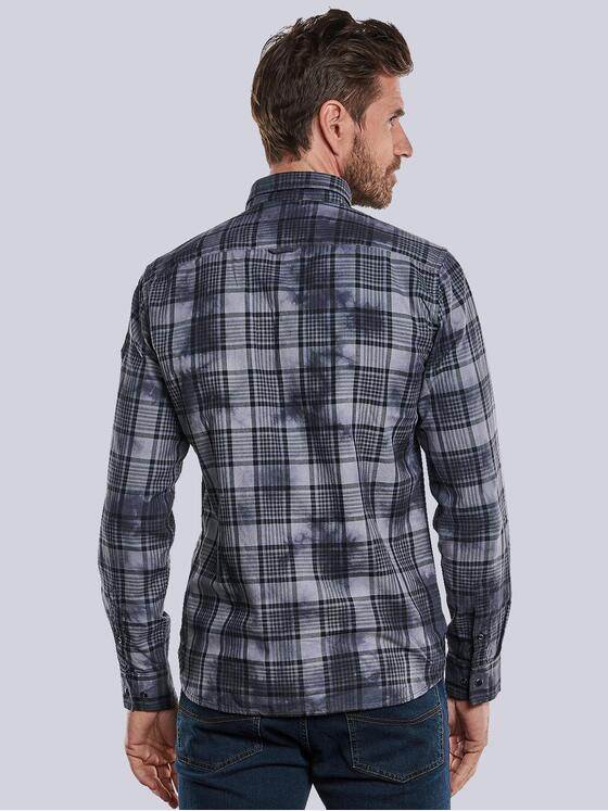 engbers Herren Langarm-Hemd mit gemustert Anthrazit 33461