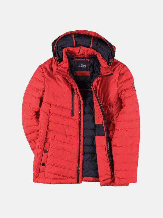 engbers Herren Steppjacke mit abnehmbarer Kapuze Bordeaux 30206