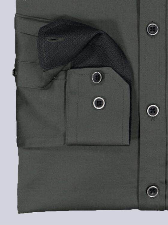 emilio adani Herren Langarm-Hemd "My Favorite" Oliv 35156