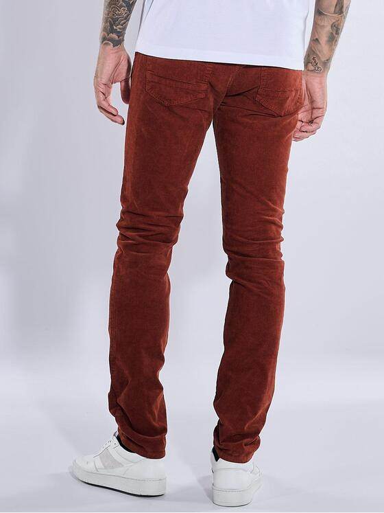 emilio adani Herren 5-Pocket-Cordhose slim fit Orange 37556