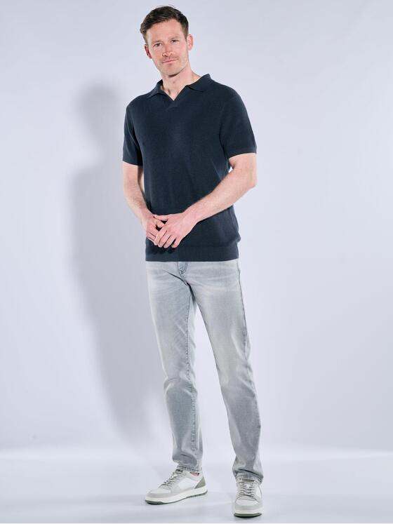 engbers Herren Polo-Shirt strukturiert Saphirblau 39046