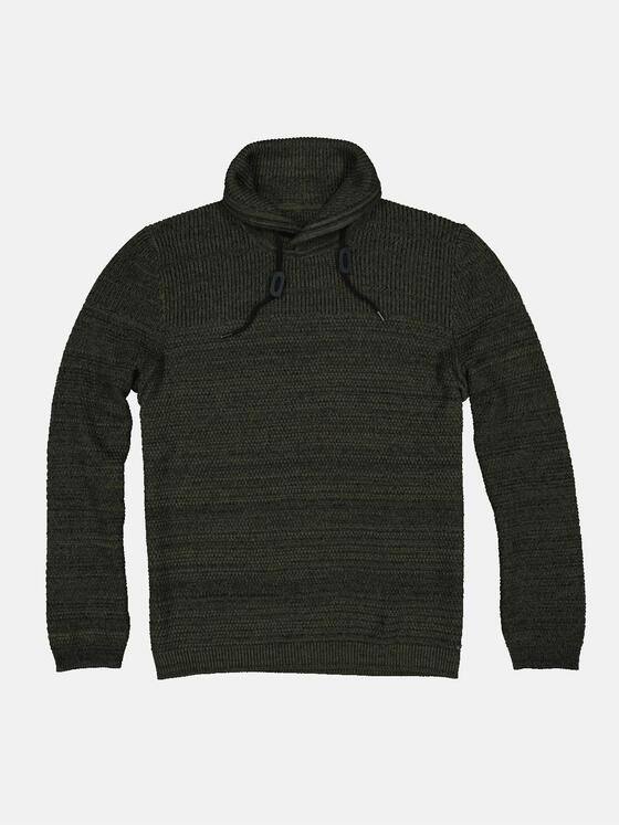 engbers Herren Pullover mit Schalkragen Oliv 34028