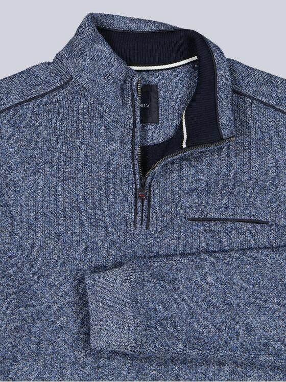 engbers Herren Sweatshirt mit Stehkragen Mittelblau 39531