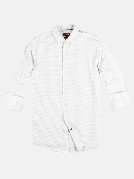 emilio adani Herren Jersey-Hemd mit T-Shirt Feeling Weiß 29526
